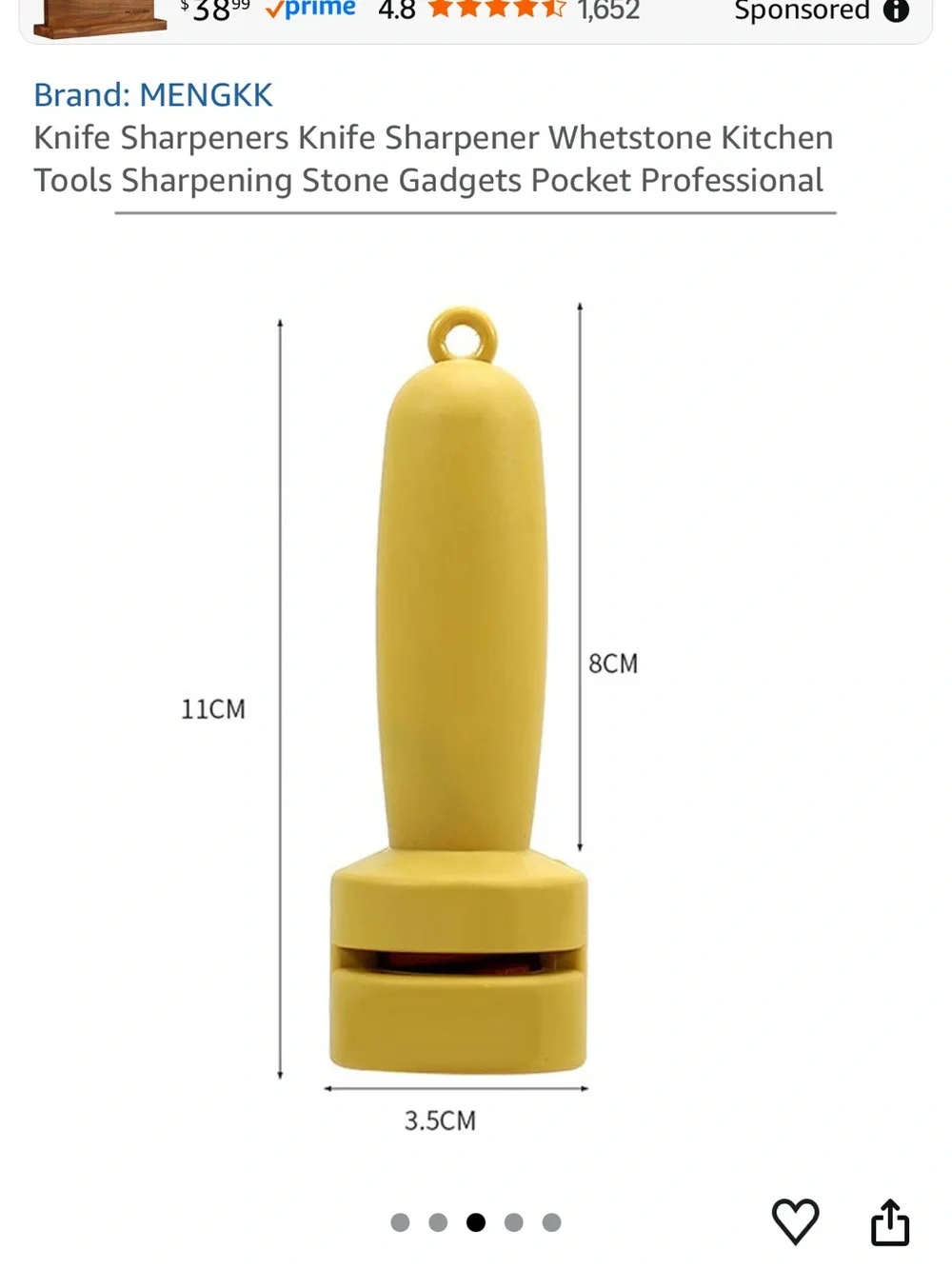 Handheld Rolling Knife Sharpener Kitchen Blade Sharpening Tool